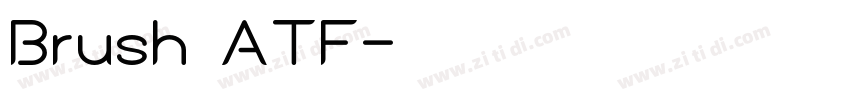 Brush ATF字体转换